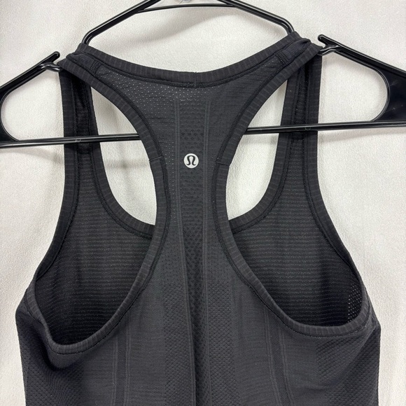 Lululemon Swifly Black Gray Ombre Seamless Racerback Tank Top Size 4 Small - Picture 7 of 9